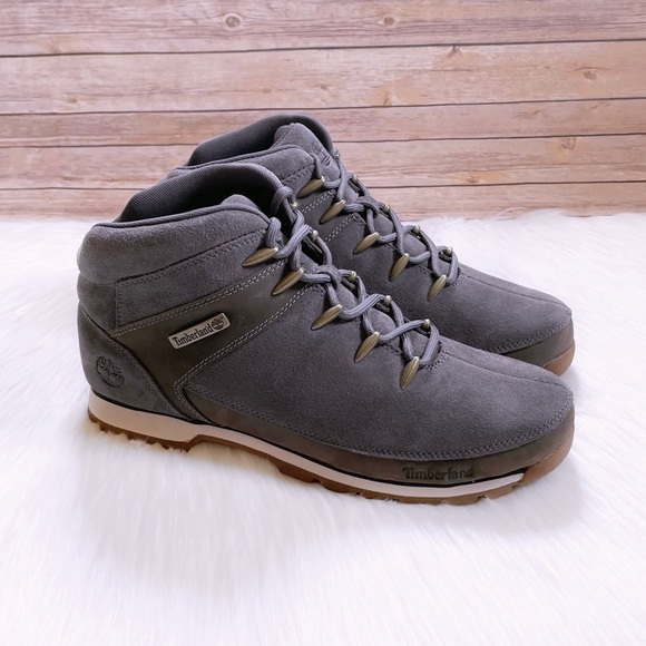 Timberland Men’s Euro Sprint Dark Grey Suede Mid Hiker - Picture 1 of 7